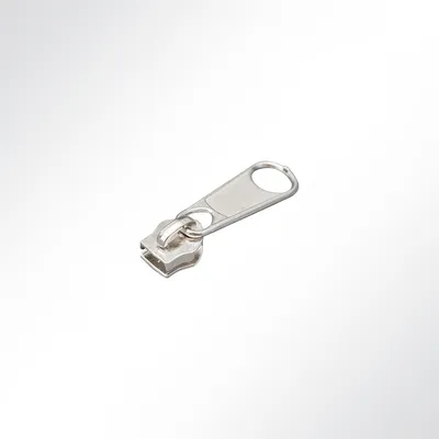 Produktbild von Lysel® Einfachschieber CT06 vernickelt für Spiralreißverschluss Zipper (10 Stück)
