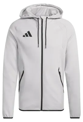 Immagine prodotto di Felpa con cappuccio adidas Tiro Travel, modello L, colore grigio chiaro, ideale per viaggi di squadra