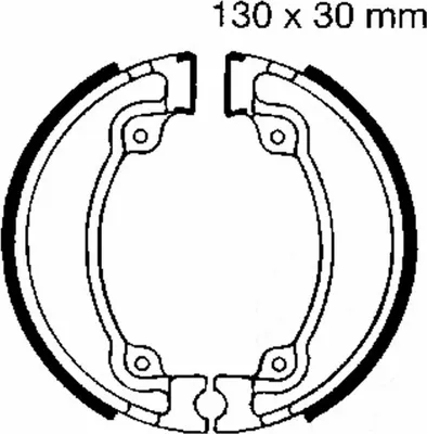 Immagine prodotto di Ganasce freno EBC con molle H318 D.130mm per Honda
