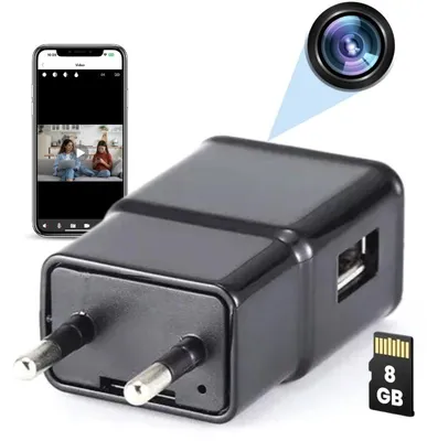 Zdjęcie produktu dla Ładowarka do Mała kamery USB iUni IP1000, Wi-Fi, 8GB, Full HD, podgląd na żywo w telefonie
