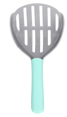 Immagine prodotto di Paletta per lettiera Deep Kitty Poop - Paletta per gabbie per cani - Paletta in plastica per la pulizia della toilette (verde-grigio)