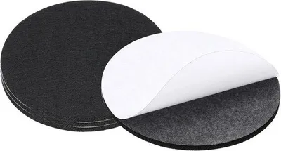 Produktbild von Famanu Set von 4 Selbstklebenden Filzunterlagen 12,7 cm - Schwarz