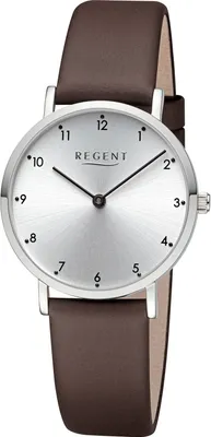 Regent BA-861 Damen-Armbanduhr Quarz Braun 1