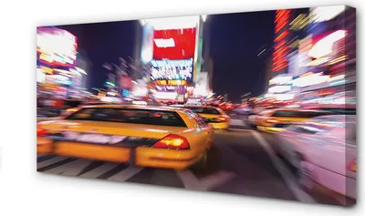 Produktbild von Leinwandbild 100x50 Wandkunst Das Auto Stadt des Lichts
