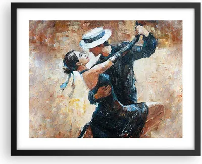Produktbild von Gerahmtes Poster - Schwarzer Rahmen - tanzen sie - 50x40 cm - Wand Bild - Wanddeko - Wandbilder - Kunstposter - Wandposter - Bilderrahmen - Bilder - Kunstdruck - Wandbild - P2BAA50x40-3773