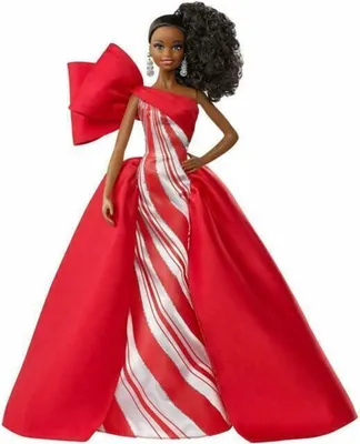 Image de Barbie Signature Holiday Poupée Barbie (brune avec une tresse)