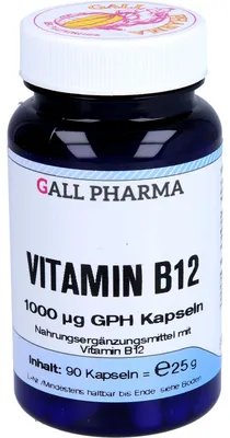 Zdjęcie produktu dla GALL PHARMA, witamina B12 1000 µg, kapsułki GPH, 90 kapsułek