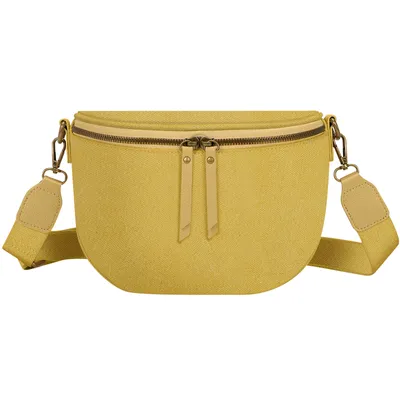 Productafbeelding van Gallantry, bananentas met schouderband, model Luna, van stof, geel