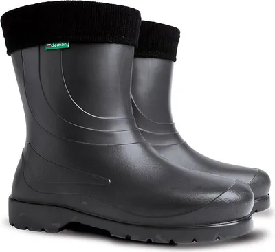 Produktbild von Demar Damen Gummistiefel Superleicht Regenstiefel Garten Arbeitsschuhe aus EVA Gefüttert Schwarz (Laura) Gr. 36