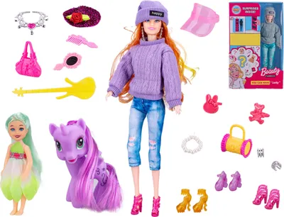 Obrázok produktu pre Bábika prekvapenie 29 cm s príslušenstvom 2 farby v krabici