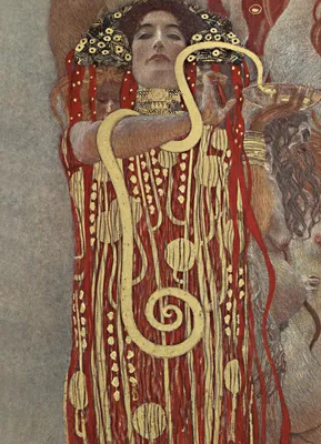 Obrázok produktu pre Plagát Hygieia 13 x 18 cm, Gustav Klimt Vintage do obývacej izby