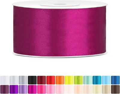 Produktbild von Satinband 38mm Fuchsia - 25 Meter Rolle Geschenk- & Schleifenband