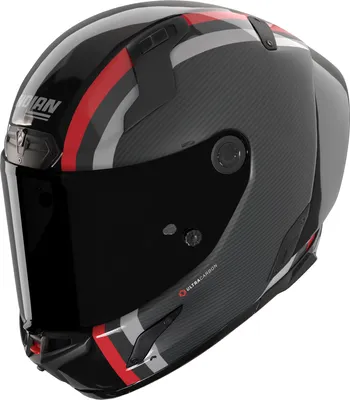 Produktbild von Nolan X-804 RS Ultra Carbon Gemini Helm, schwarz/grau/rot, L (60)
