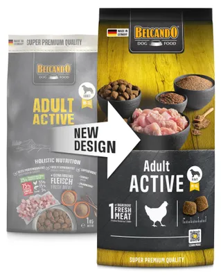 Produktbild von BELCANDO Adult Active – Premium Trockenfutter für aktive Hunde 1kg