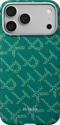 Produktbild von Pitaka KI1701PTK, Cover, Apple, iPhone 17 Pro, 16 cm (6.3"), Gold, Grün