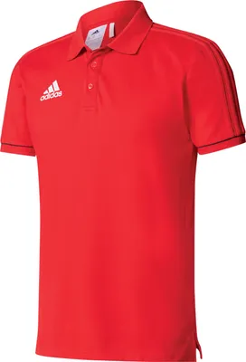 Produktbild von Adidas Poloshirt, Tiro 17, rot,