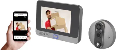 Produktbild von Sygonix IP-Video-Türsprechanlage WLAN Kamera, Video-Inneneinheit Grau