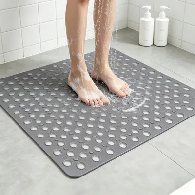 Image de Tapis de douche antidérapant, 70x70 cm, en TPE