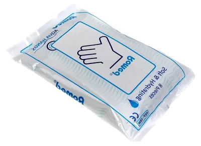 Produktbild von Einmalwaschhandschuhe für die Babypflege (1 Packung mit 8 Stück)