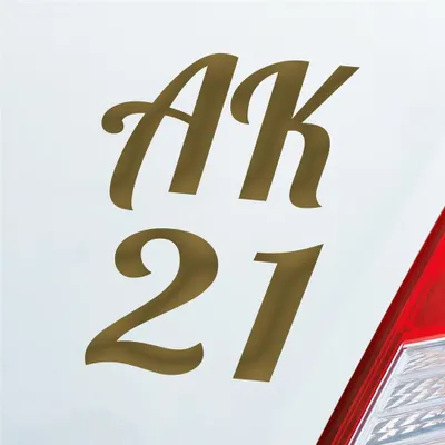 Produktbild von Auto Aufkleber AK21 Abschluss Klasse 2021 9x13 cm Gold Sticker Heckscheibenaufkleber