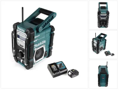 Produktbild von Makita DMR 112 RT1 Akku Baustellen Radio 7,2 - 18V Bluetooth DAB+ + 1x 5,0Ah Akku + Ladegerät