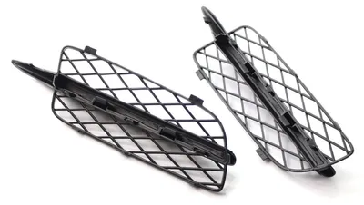 Image de Pièce de rechange pour pare-chocs avant de la BMW X5 E70 (2007-2010) : calandre gauche et droite avec garniture noire