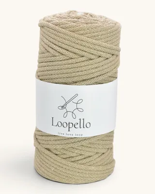 Produktbild von Loopello Baumwollkordel Classic 5 mm 100 m – Sand
