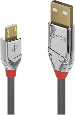Obrázek produktu pro Lindy 36654, 5 m, USB A, Micro-USB B, USB 2.0, 0,48 Gbit/s, Šedá
