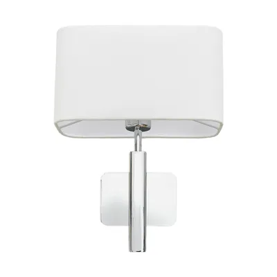 Produktbild von Wandlampe Jettka mit Textilschirm und Schalter