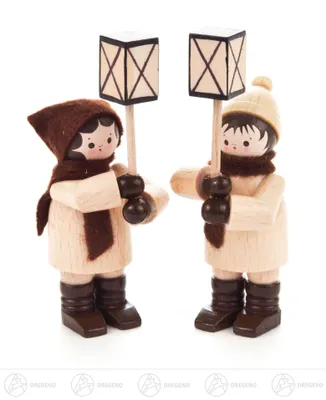 Produktbild von Thiel-Figuren Laternenkinder - natur (2-teilig - 7cm) von Romy Thiel