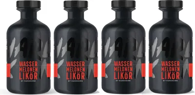 Produktbild von Hardkorn 4er Set Wassermelonen Likör 4x 0,5L (20% Vol) von Sophia Thomalla - [Enthält Sulfite]