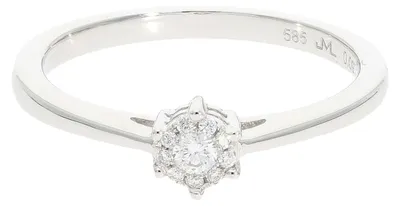 Produktbild von JuwelmaLux Verlobungsring Brillant 585 Weißgold JL10-07-2409 Größe 56