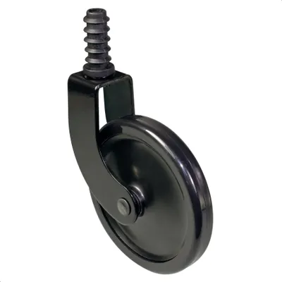 Produktbild von WAGNER Teewagenrolle DESIGN - Durchmesser Ø 50 mm, schwarz, Stift + Hülse Ø 11 mm, Tragkraft 35 kg - 01908601