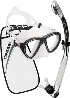 Obrázok produktu pre Cressi Quantum Itaca Ultra Dry Snorkel Set White White One Size