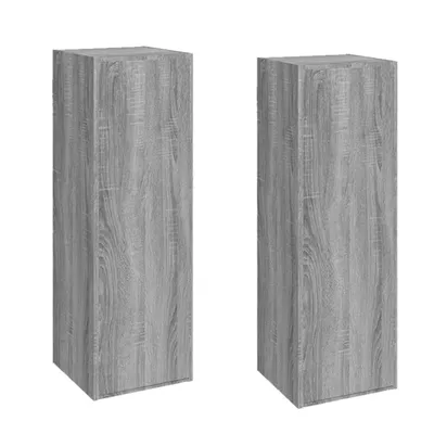 Produktbild von TV-Schränke 2 Stk. Grau Sonoma 30,5x30x90 cm Holzwerkstoff