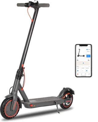 Imagen del producto de Patinete eléctrico - 350 vatios - 30 km/h - Luces LED - Autonomía de hasta 30 km - Opción antirrobo