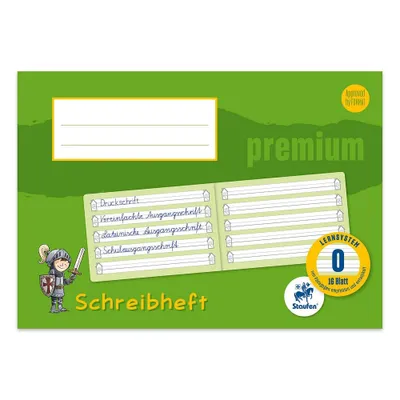 Produktbild von Staufen® Schreiblernheft Premium Lineatur 0 liniert DIN A5 quer ohne Rand, 16 Blatt