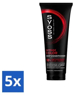 Image de 5 x Après-shampooing intense pour cheveux colorés Syoss - 250 ml - Pack économique - 5 pièces