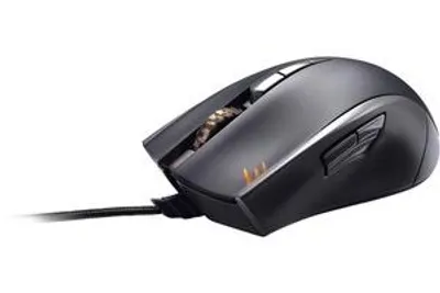 Produktbild von ASUS Strix Claw, rechts, Optisch, USB Typ-A, 5000 DPI, Schwarz, Orange