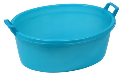 Image de Bassine ICS P12180A, 70 L, 80 cm, bleue, ronde, avec poignees