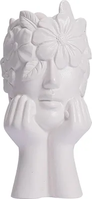 Zdjęcie produktu dla Biały wazon ceramiczny do dekoracji salonu w domu i pensjonacie