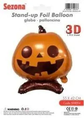 Image de Ballon Halloween Citrouille 55 x 42 cm - Sezona