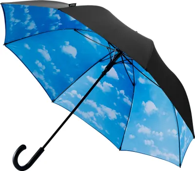 Produktbild von Falcone Golfschirm - Automatik - 120 cm - Blauer Himmel Wolken-Design - Schwarz