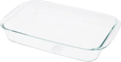 Rechteckige Servierplatte mit Deckel, 40x25 cm, 4,1 l, Glas