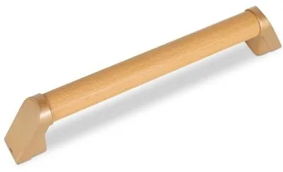 Zdjęcie produktu dla Uchwyt prysznicowy drewniany do łazienki dla osób niepełnosprawnych 40 cm