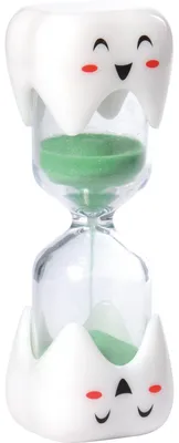 Zdjęcie produktu dla EDUPLAY 120770 Timer do szczoteczki do zębów, 2 minuty, biały/zielony