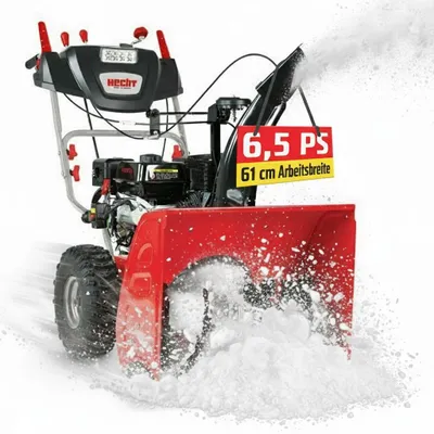 Produktbild von HECHT Schneefräse Benzin 9661 SE | 61 cm Arbeitsbreite | 4,1 kW (5,5 PS)  | 13 m Wurfweite | Elektrostarter | 51 cm Arbeitshöhe | 2-Stufig