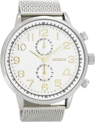 Zdjęcie produktu dla Oozoo zegarek męski analogowy kwarcowy UOC7087A srebrny metal Timepieces