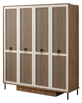 Produktbild von Holzschrank Kleiderschrank Kinderschrank Schrank Holz Braun Design