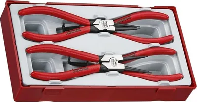 Zdjęcie produktu dla Szczypce Do Pierścieni Osadczych Wewnętrznych I Zewnętrznych Teng Tools Tt474-7